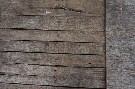 texture of old wooden house wallsの写真素材