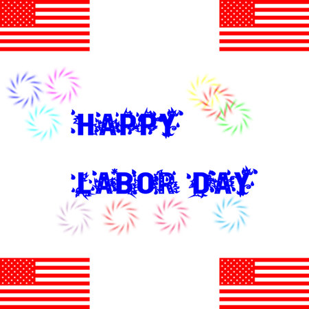 happy labor day in USA. labor day greetings.の写真素材
