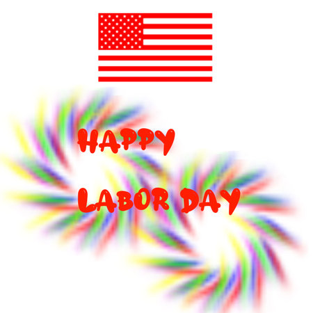 happy labor day in USA. labor day greetings.の写真素材