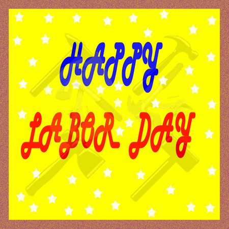 happy labor day in USA. labor day greetings.の写真素材
