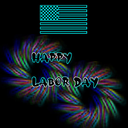 happy labor day in USA. labor day greetings.の写真素材