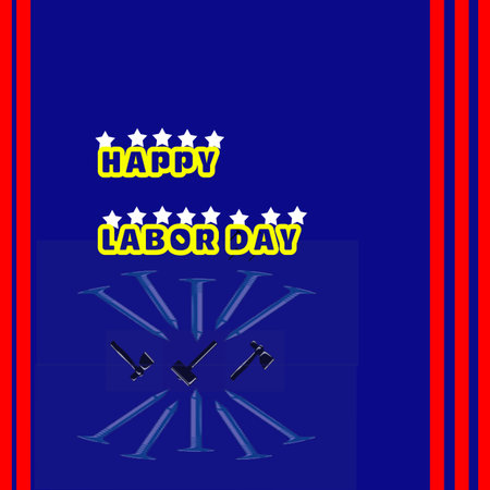 happy labor day in USA. labor day greetings.の写真素材