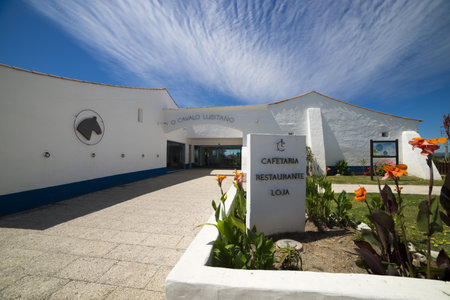 Roadside cafe in Portugal near Lisbonの写真素材