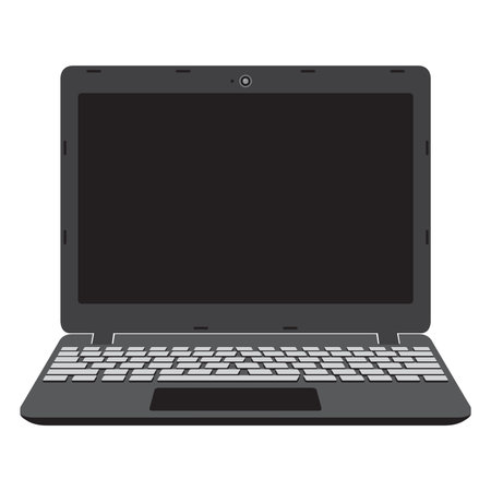 Illustration of laptop screen, notebook.のイラスト素材