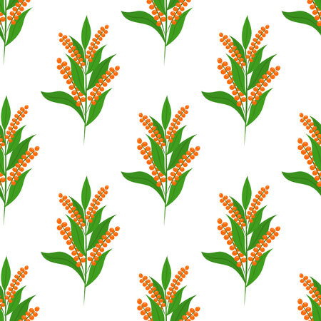 Quinoa seamless pattern.のイラスト素材