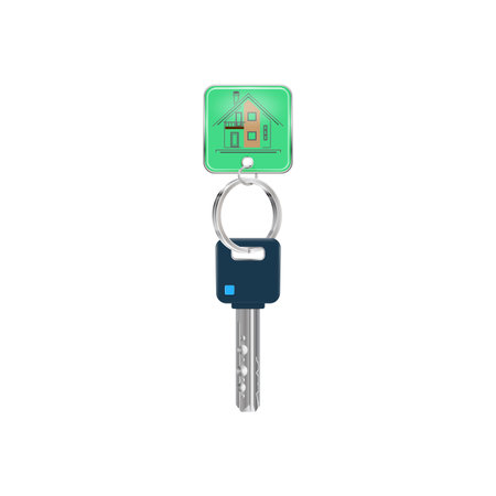 Key to the house of high security with thumbのイラスト素材