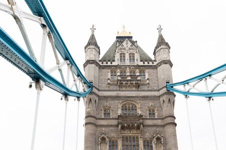 Tower Bridge detail in a sunny day in London