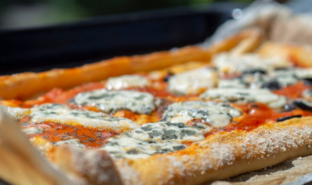 Home-made italian pizzaのeditorial素材