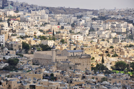 Ancient part of Hebron city - Kasbah and Patriarchs Cave.
