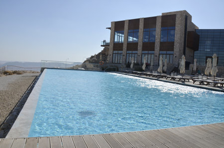 Tourist hotel in Negev desert, Israel のeditorial素材