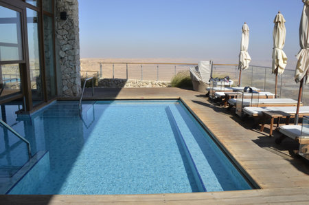 Tourist hotel in Negev desert, Israel のeditorial素材