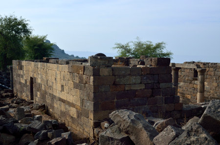 Archaeological site Umm el Kanatir in Israel.の写真素材
