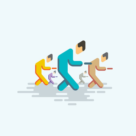 Flat style illustrationのイラスト素材