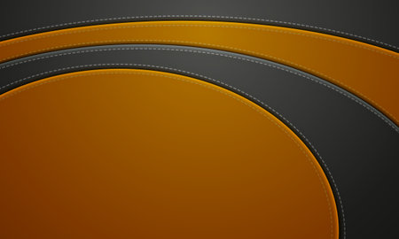 Red and Black  Leather With Stitch Background. Leather Banner With Copy Space Place.のイラスト素材