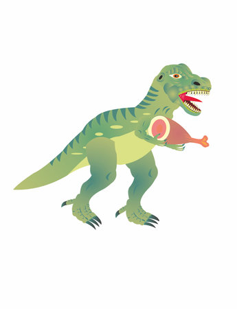 Dinosaur Terenozavr Rexのイラスト素材
