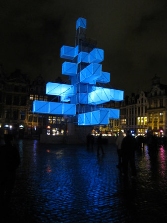 Christmas tree in Brusselsのeditorial素材