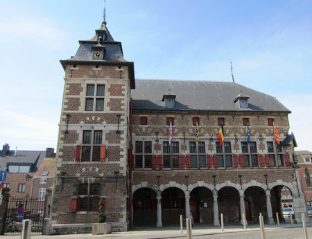 The city hall in Borgloon, Belgiumの写真素材