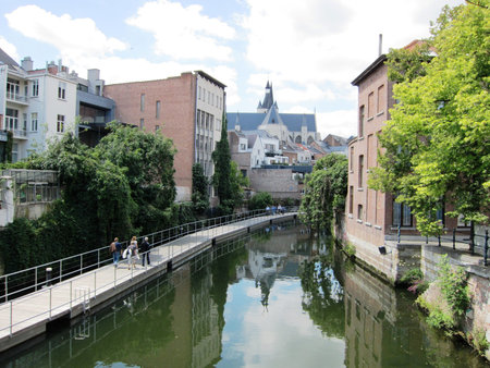 The mirror Mechelenの写真素材