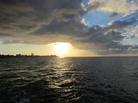 Sunset in Cubaの写真素材