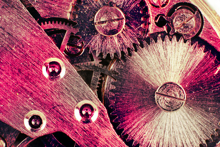 Part machine watch detail and extreme close-upの写真素材