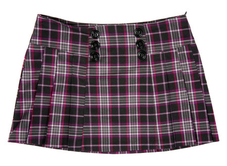 Woman clothes skirt detail on white backgroundの写真素材