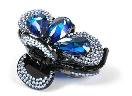 junk jewelry closeup isolated on white backgroundの写真素材