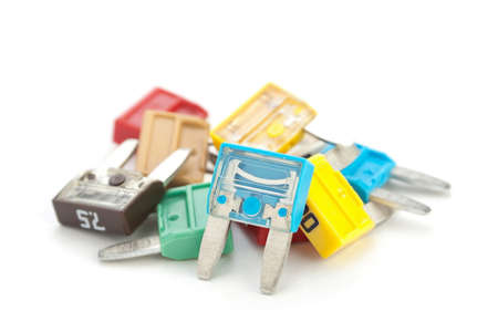 Auto fuse group isolated on whiteの写真素材