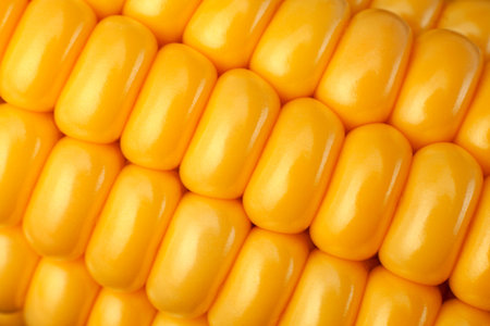 Sweet corn vegatable closeup corn seeds background