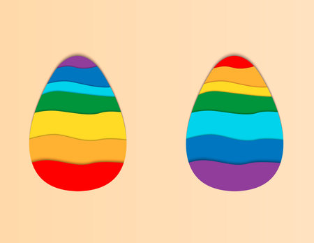 Easter eggs vector icons . Easter eggs isolated vector. Easter eggs for Easter holidays design. Easter eggs isolated on white background. Easter eggsのイラスト素材