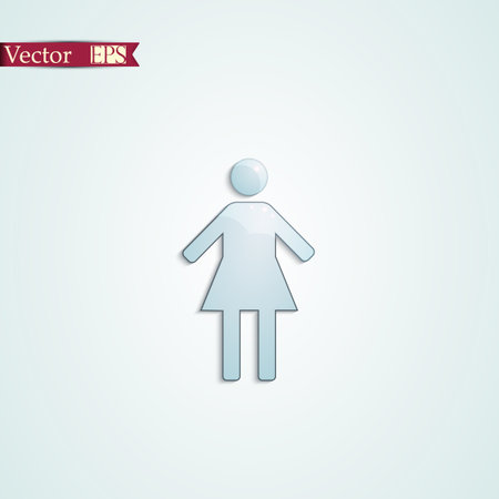 Woman vector iconのイラスト素材