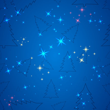 Postcard or invitation to the Christmas and New Year holidaysのイラスト素材