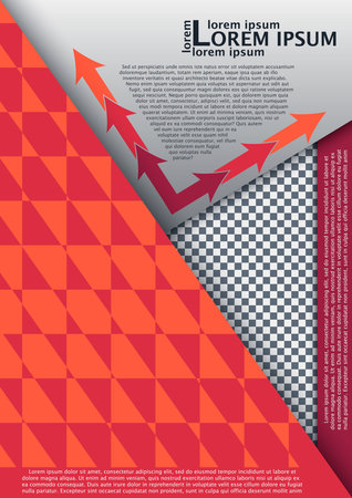 Abstract flyer design background. Brochure template. Annual report cover. Can be used for magazine, business mockup set, education, presentation.のイラスト素材