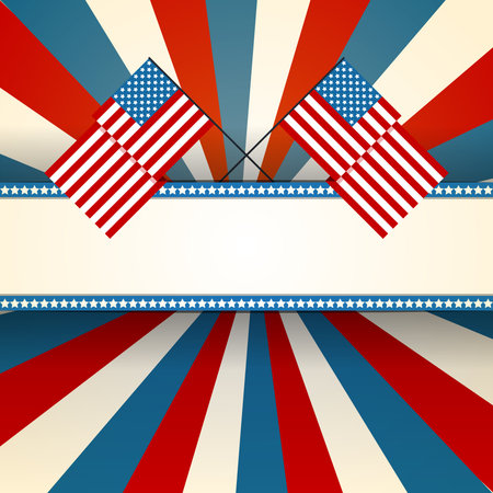 4th of July, Memorial Day, Independence dayのイラスト素材