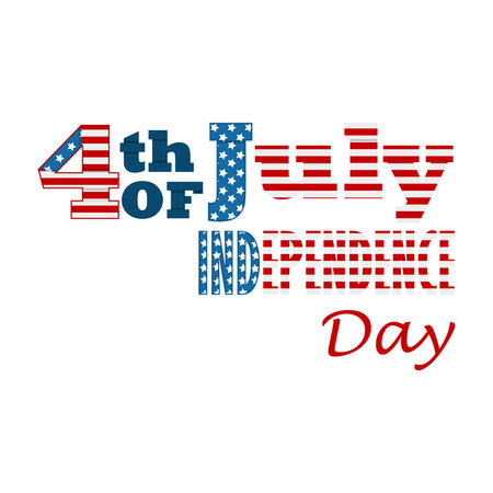 Fourth of July. Happy independence dayのイラスト素材