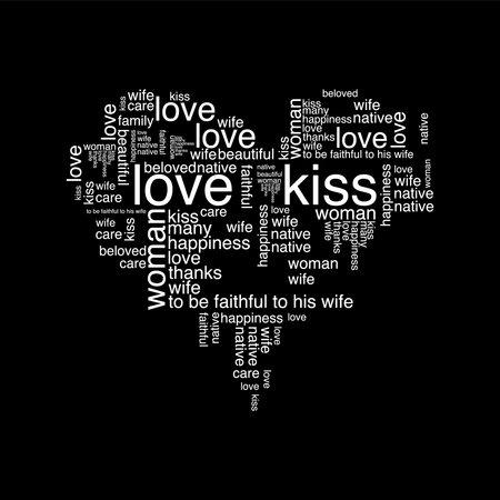 Happy Valentine's Day romantic greeting card, typography poster with modern calligraphy.のイラスト素材