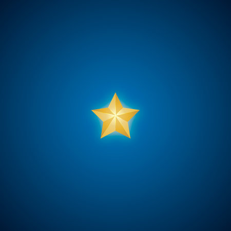 Golden Star vector. Christmas Stars. Isolated badge for website or app - stock infographicsのイラスト素材