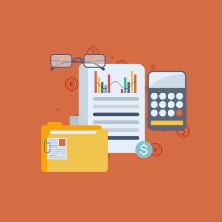 Flat design concept Icons for business, web and mobile services.のイラスト素材