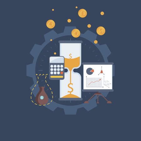 Flat design concept Icons for business, web and mobile services.のイラスト素材