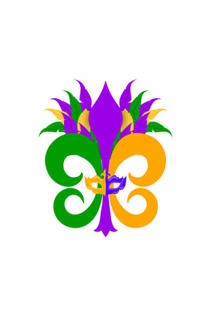 Vintage Style Mardi Gras Celebration Stamp. Vector illustrationのイラスト素材