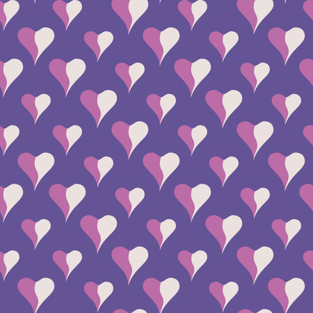 Valentines heart. Decorative heart background with lot of valentines hearts. Vector illustration.