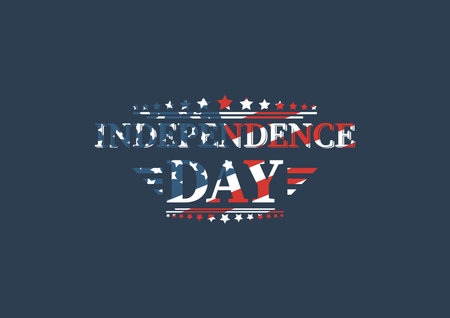 Happy Memorial Day. Home of the brave. Hand lettering greeting card with textured handcrafted letters and background in retro style. Hand-drawn vintage typography illustrationのイラスト素材