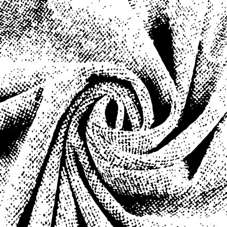 Fabric texture. Abstract black and white background. Texture black and white lines, spots, scratches, cracks, blurのイラスト素材