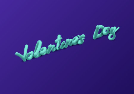 Wool text - I love you. Inscription for a greeting card. Vector illustration