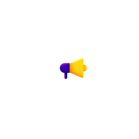 Loudspeaker, megaphone, bullhorn icon or symbol. Advertising, promotion concept - Vector illustrationの写真素材