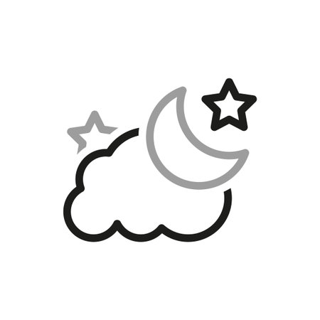 Simple of Halloween Related Vector Line Icons. Halloween icon set. Contains such Icons as moon and stars.のイラスト素材