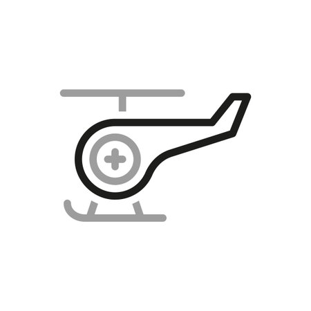 Simple Transport Related Vector Line Icon. Simple Transport Related Vector Line Icon. Contains such Icon as ambulance helicopter.のイラスト素材