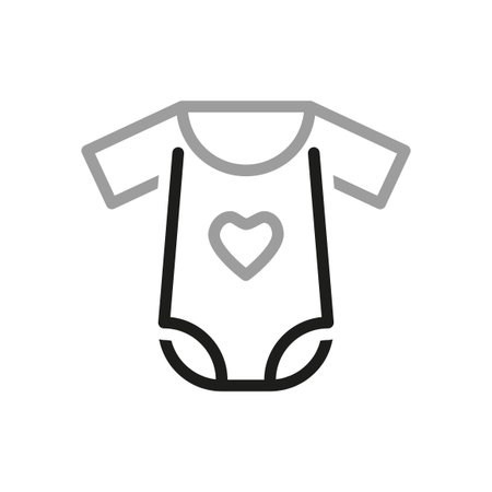 Simple of about baby Related Vector Line Icon. Contains such Icon as baby clothes.のイラスト素材
