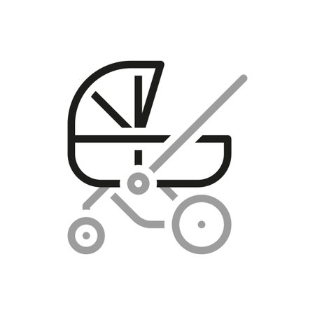 Simple of about baby Related Vector Line Icon. Contains such Icon as baby carriage.のイラスト素材