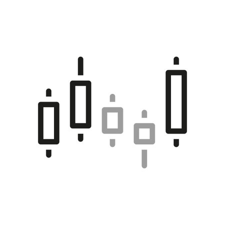 Simple Finance Related Vector Line Icon. Contains such Icon as financial analysis. Thin outline icon pack.のイラスト素材