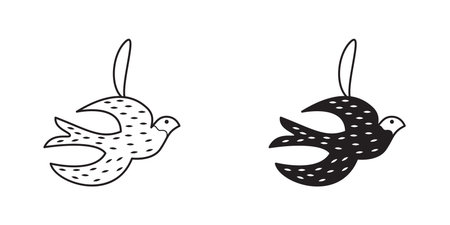 Christmas set of tree toys in sketch style. Hand drawn illustration.のイラスト素材